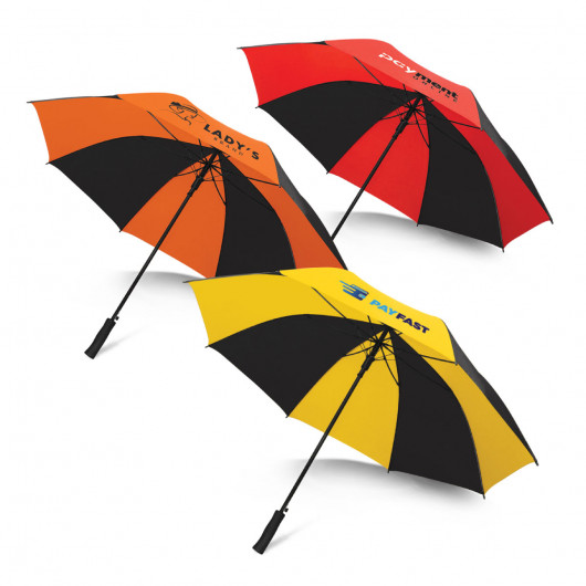 Promotional Contrast Black Panel Sports Umbrellas Promotion Products